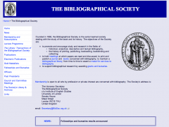 The Bibliographical Society